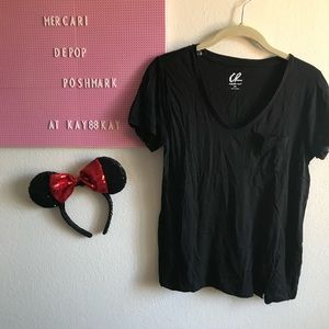 FREE WITH PURCHASE!! black v neck t-shirt